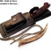 Ottoza Handmade Leather Knife Sheath SIDE DRAW Knife Sheath - Bushcraft Knife Sheath - Hunting Knife Sheath - Survival Knife Sheath - Vertical Knife Sheath Dark Brown TOP GRAIN LEATHER No:207 - Image 6