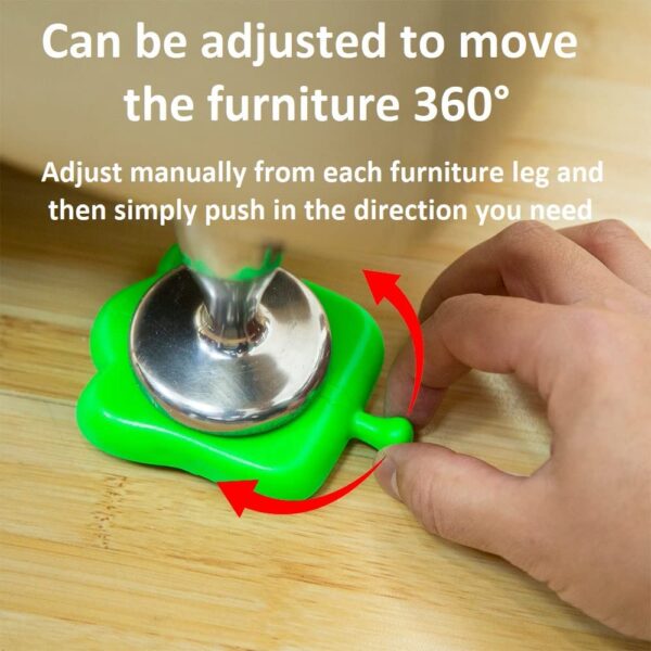 Heavy Duty Furniture Lifter Lever 4 660 lbs Load Capacity Appliance Roller Wheels Sliders + Adjustable Height Lifting Tool for Easy Safe Moving Sofas Couch Washer Dryer Refrigerator Bed Drawer Cabinet - Image 6