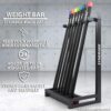 Synergee Weight Bar Rack – Weighted Workout Bar Holder & Storage – Holds Bars for Full Body Workout - Fitness Accessory - Image 2