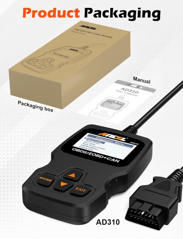 ANCEL AD310 OBD2 Scanner – Universal Car Engine Code Reader & Diagnostic Tool for All 1996+ Vehicles - Image 7