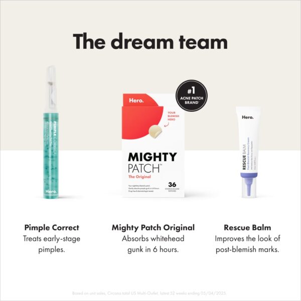 Mighty Patch™ Original – Hero Cosmetics Acne Pimple Patch for Face (36 Count) | #1 Hydrocolloid Zit Sticker for Overnight Spot Treatment | Fast Whitehead Shrinking Solution - Image 9