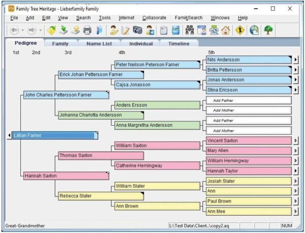 Family Tree Heritage Gold 16 Genealogy Software – Free Access to FamilySearch Database – Build & Track Your Family History – Windows PC CD Version - Image 9