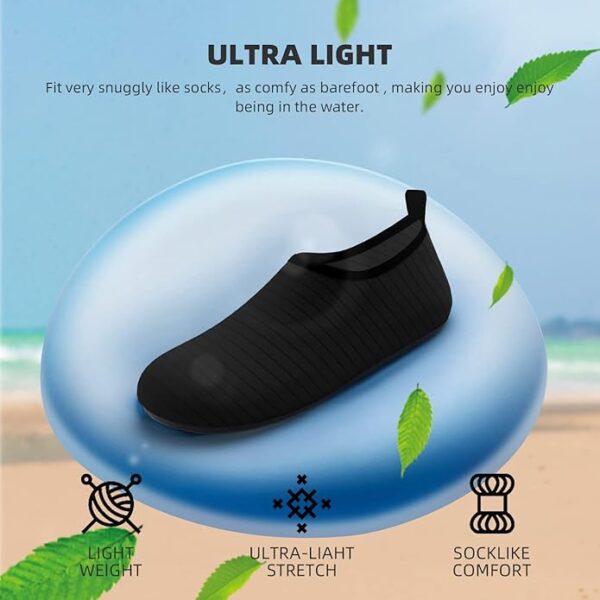 Best Water Shoes for Women & Men – Quick-Dry Aqua Socks for Swim, Beach, Pool, Barefoot Yoga, Camping & Outdoor Sports – Non-Slip, Lightweight, Breathable Swim Footwear for Adults & Youth - Image 2