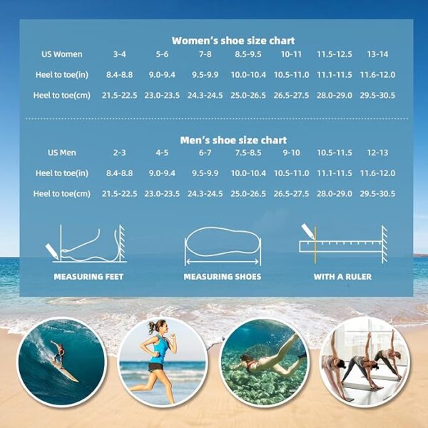 Best Water Shoes for Women & Men – Quick-Dry Aqua Socks for Swim, Beach, Pool, Barefoot Yoga, Camping & Outdoor Sports – Non-Slip, Lightweight, Breathable Swim Footwear for Adults & Youth - Image 5