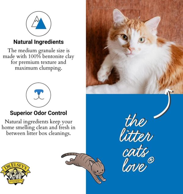 Dr. Elsey's Ultra Unscented Clumping Clay Cat Litter, 40 lb – Low Dust, Hard Clumping, Odor Control, Hypoallergenic, Long-Lasting Cat Litter for Multi-Cat Households - Image 9
