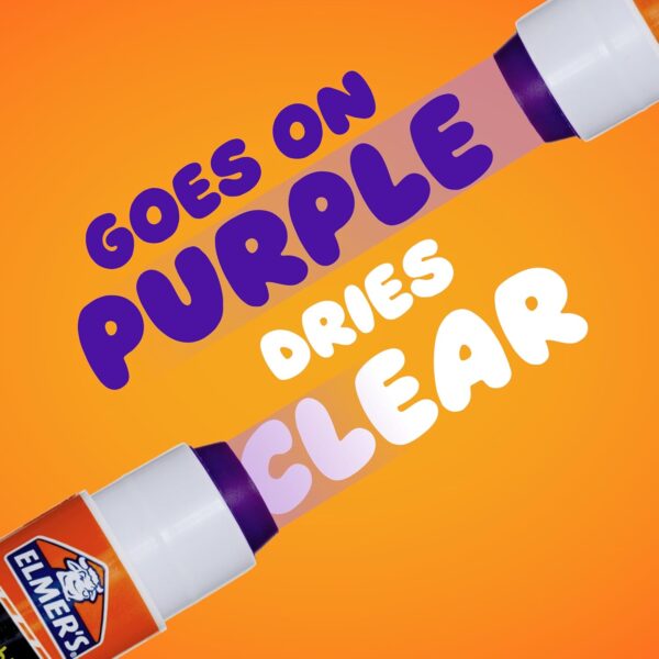 Elmer's Disappearing Purple School Glue Sticks, Washable, 22g, 3-Pack | Back to School & Teacher Supplies - Image 3