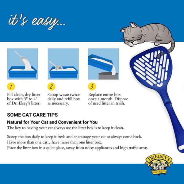 Dr. Elsey's Ultra Unscented Clumping Clay Cat Litter, 40 lb – Low Dust, Hard Clumping, Odor Control, Hypoallergenic, Long-Lasting Cat Litter for Multi-Cat Households - Image 4