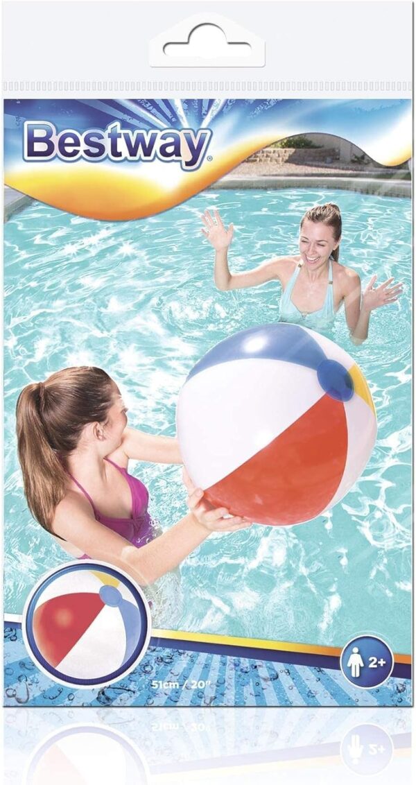 Bestway Panel Beach Ball – Colorful Inflatable Play Ball for Swimming Pool, Beach & Outdoor Fun – Durable PVC, Lightweight & Portable – Summer Party Essential - Image 7