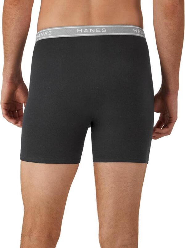 Hanes Men’s Cool Dri Boxer Briefs Multipack – Moisture-Wicking Cotton Underwear, No Ride-Up Comfort Fit - Image 3