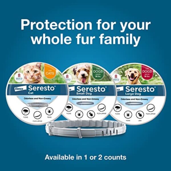 Seresto Flea & Tick Collar for Large Dogs Over 18 lbs – 8 Month Protection – Vet-Recommended Treatment & Prevention - Image 8