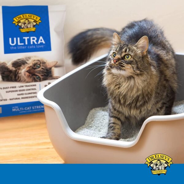 Dr. Elsey's Ultra Unscented Clumping Clay Cat Litter, 40 lb – Low Dust, Hard Clumping, Odor Control, Hypoallergenic, Long-Lasting Cat Litter for Multi-Cat Households - Image 3