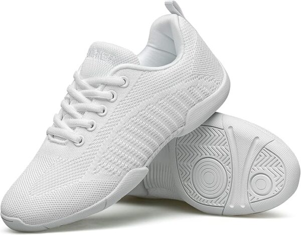 BAXINIER Girls White Cheerleading Shoes – Breathable Youth Cheer Sneakers for Dance, Training & Walking - Image 5