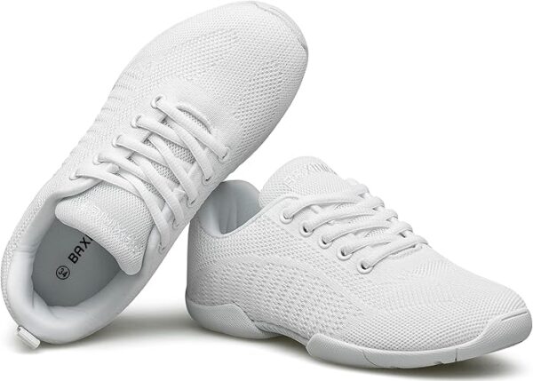 BAXINIER Girls White Cheerleading Shoes – Breathable Youth Cheer Sneakers for Dance, Training & Walking - Image 6