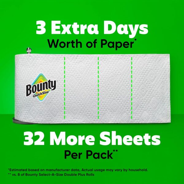 Bounty Quick Size Paper Towels – 8 Family Rolls (Equals 20 Regular Rolls), White | Ultra-Absorbent & Strong | Amazon Affiliate Deal – Alqabi Online Shop - Image 8
