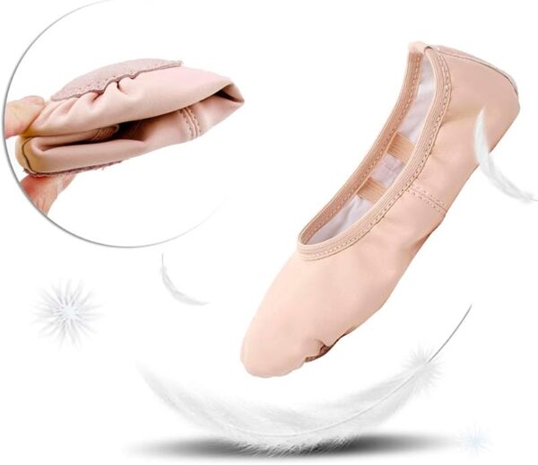 Stelle Ballet Shoes for Girls & Boys | Toddler Ballet Slippers | Soft Leather Dance Shoes for Kids (Toddler/Little Kid/Big Kid) - Image 5