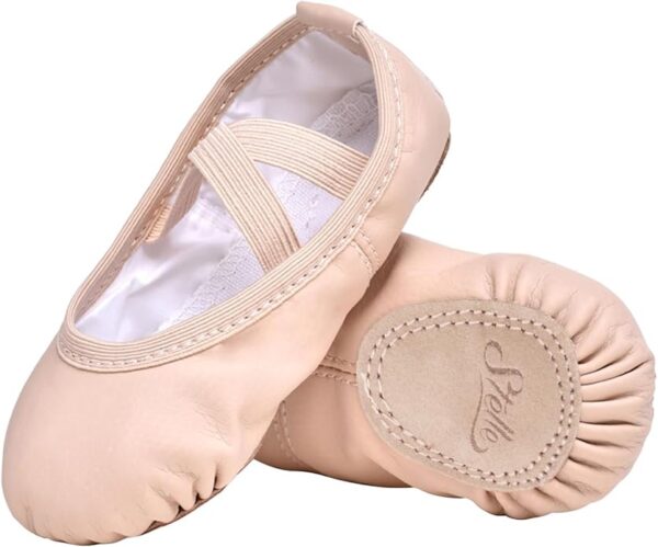 Stelle Ballet Shoes for Girls & Boys | Toddler Ballet Slippers | Soft Leather Dance Shoes for Kids (Toddler/Little Kid/Big Kid) - Image 8