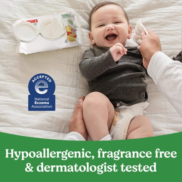 Huggies Natural Care Sensitive Baby Wipes | Unscented, Hypoallergenic, 99% Purified Water | 12 Flip-Top Packs (768 Wipes Total) | Gentle Baby Skincare | Alqabi Online Shop - Image 6