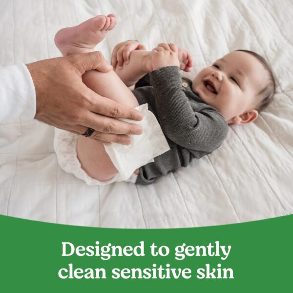 Huggies Natural Care Sensitive Baby Wipes | Unscented, Hypoallergenic, 99% Purified Water | 12 Flip-Top Packs (768 Wipes Total) | Gentle Baby Skincare | Alqabi Online Shop - Image 9