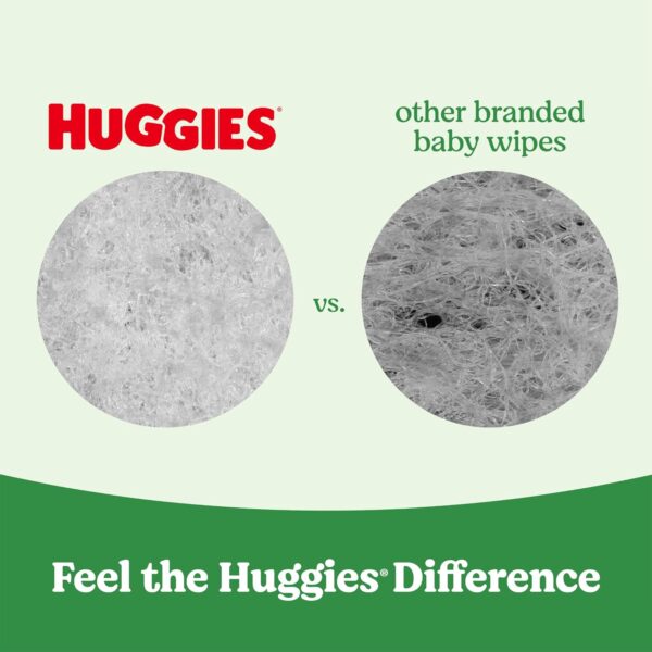 Huggies Natural Care Sensitive Baby Wipes | Unscented, Hypoallergenic, 99% Purified Water | 12 Flip-Top Packs (768 Wipes Total) | Gentle Baby Skincare | Alqabi Online Shop - Image 7