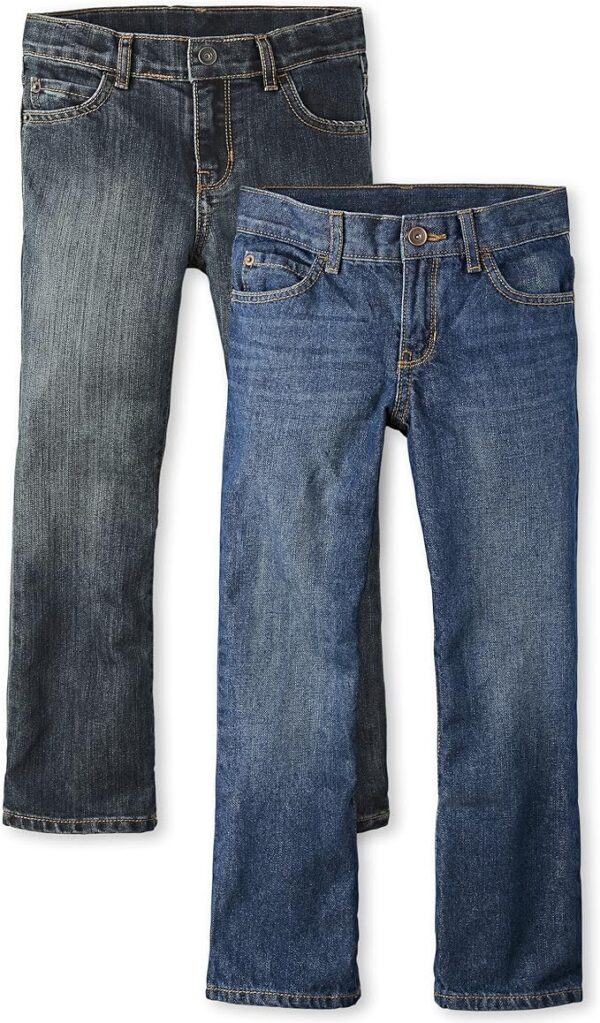The Children's Place Boys' Bootcut Jeans | Stylish Durable Denim Pants for Kids – Alqabi Online Shop - Image 6