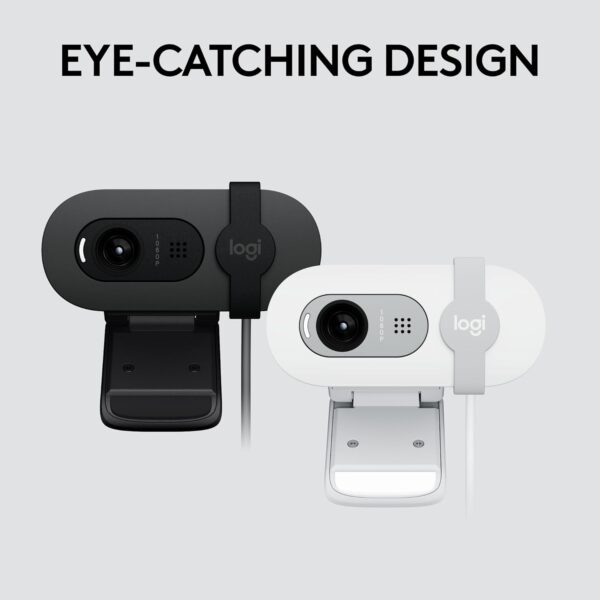 Logitech Brio 101 Full HD 1080p Webcam – Built-in Mic & Privacy Shutter for Meetings, Streaming & Video Calls (Black) - Image 3