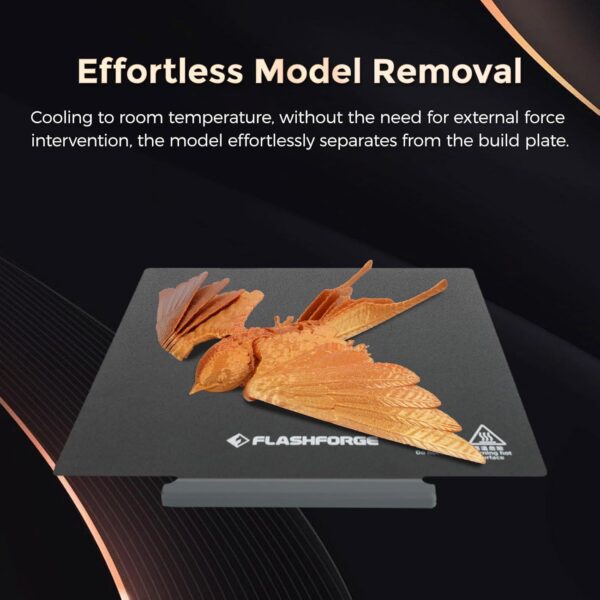 FLASHFORGE Adventurer 5M / Pro / AD5X Upgrade – Double-Sided PEI Powder-Coated Platform | Tool-Free Model Removal | Automatic Separation After Cooling - Image 3