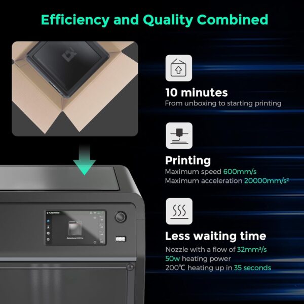 FLASHFORGE Adventurer 5M Pro 3D Printer | 600mm/s High-Speed CoreXY | Smart Auto Print & Detachable 280°C Nozzle - Image 7